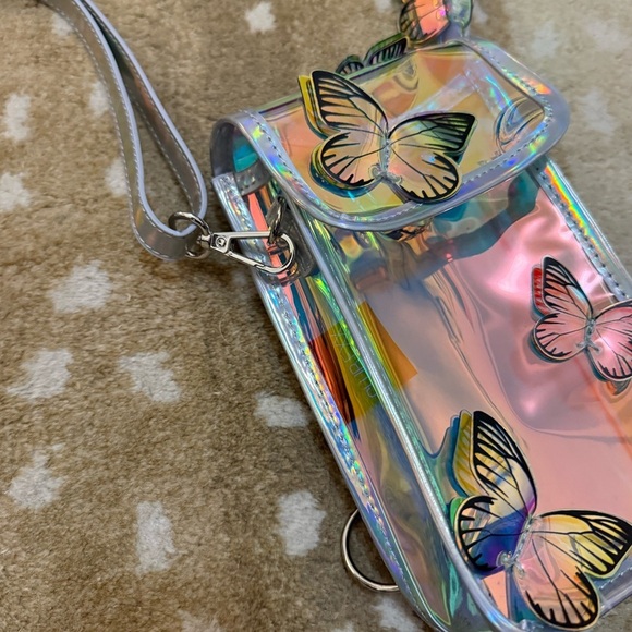 Dolls Kill Clubexx disco butterfly adjustable purse one size fits all - Picture 7 of 10